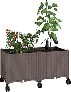 Conoce los diferentes tipos de jardineras separadoras con ruedas