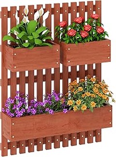 Beneficios de usar celosías de jardín con macetero