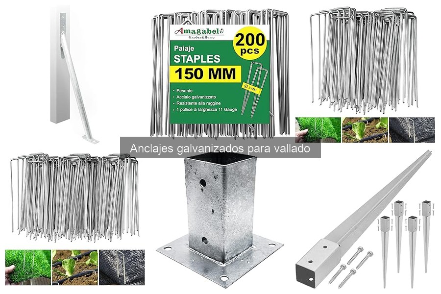 Alternativas a anclajes galvanizados en vallados