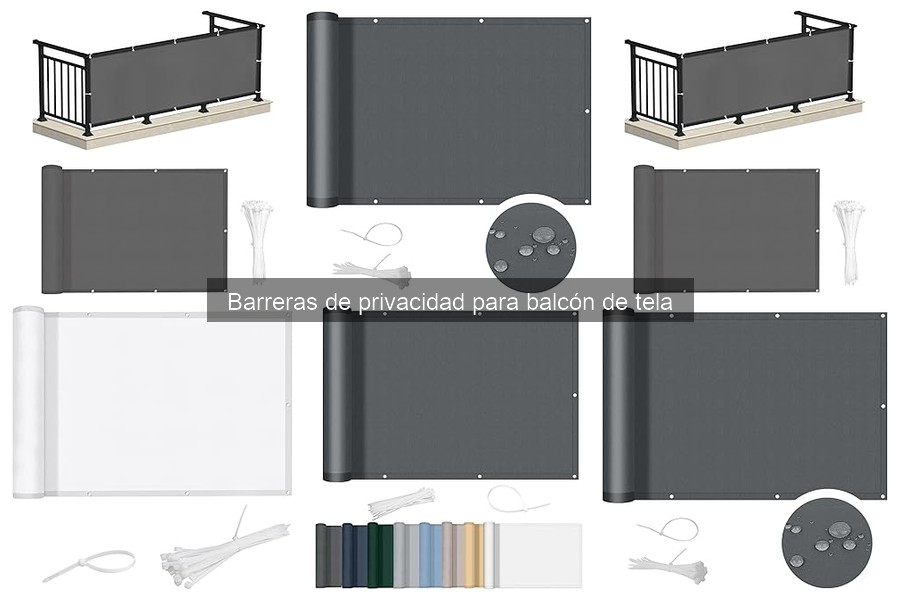 Alternativas a barreras de privacidad de tela para balcón