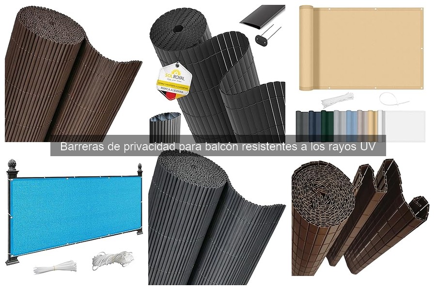Alternativas a barreras de privacidad para balcón resistentes a los rayos UV