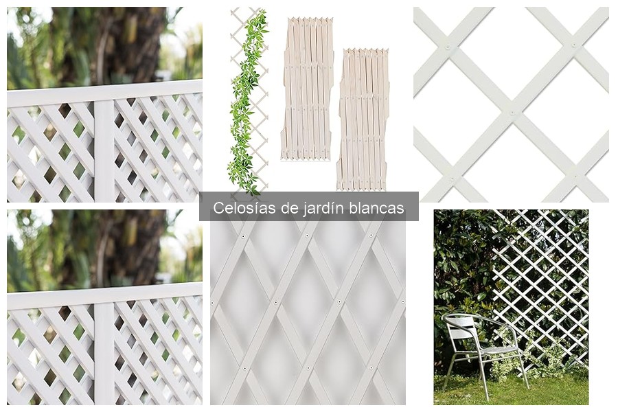 Alternativas a Celosías de Jardín Blancas para Tu Espacio