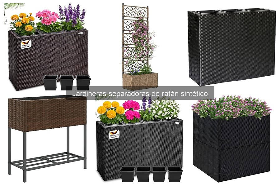 Alternativas a Jardineras Separadoras de Ratán Sintético