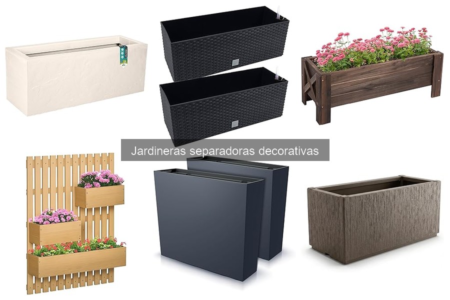 Alternativas a jardineras separadoras decorativas para exteriores