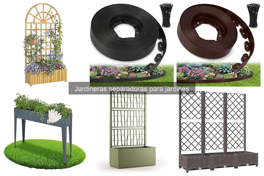 Alternativas a jardineras separadoras para delimitar jardines