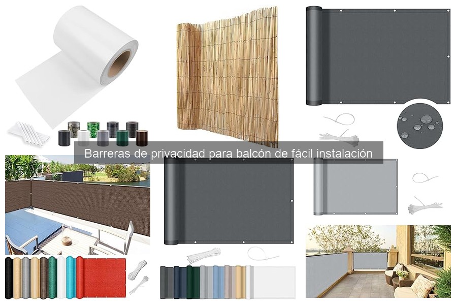 Alternativas a las barreras de privacidad para balcón