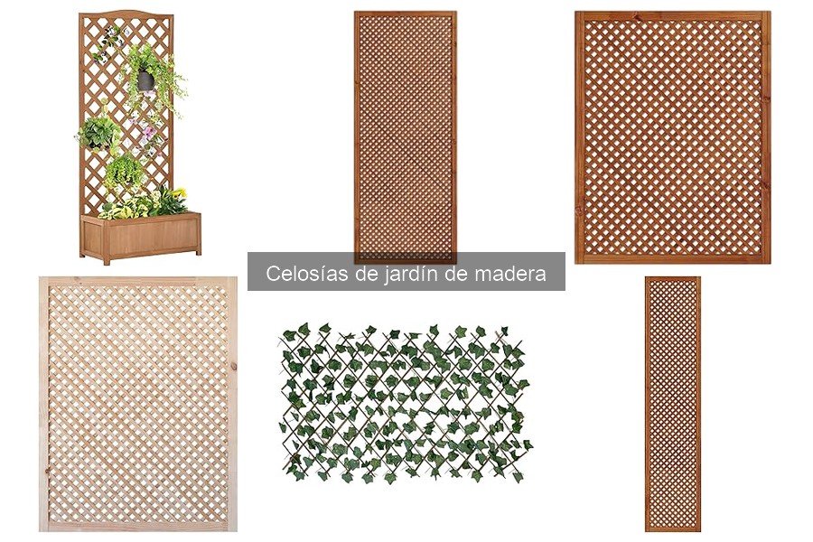 Alternativas a las celosías de jardín de madera