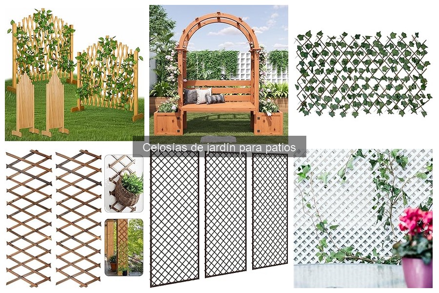 Alternativas a las celosías de jardín para tu patio