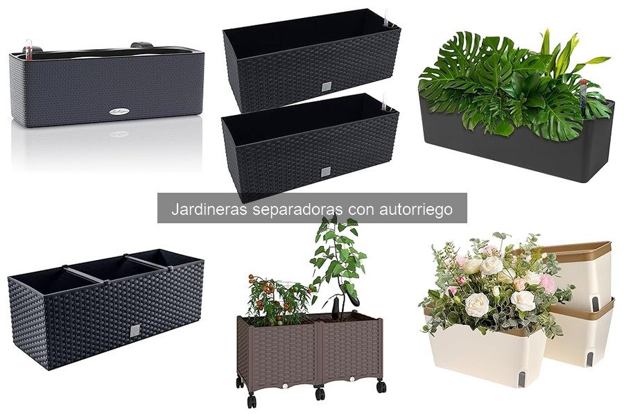 Alternativas a las jardineras separadoras con autorriego