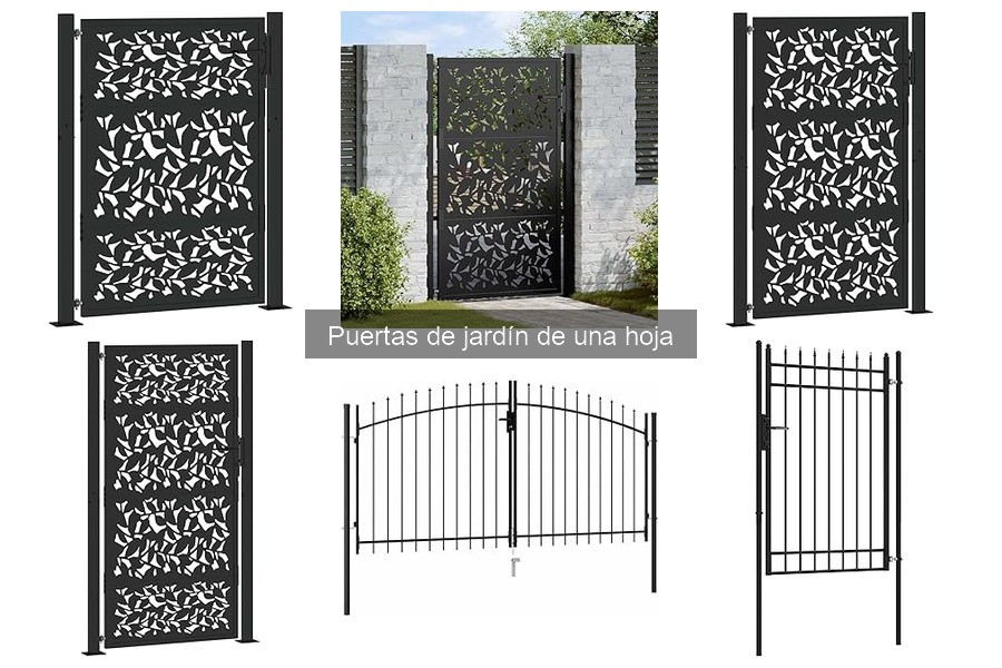 Alternativas a las puertas de jardín de una hoja: ¿cuál elegir?