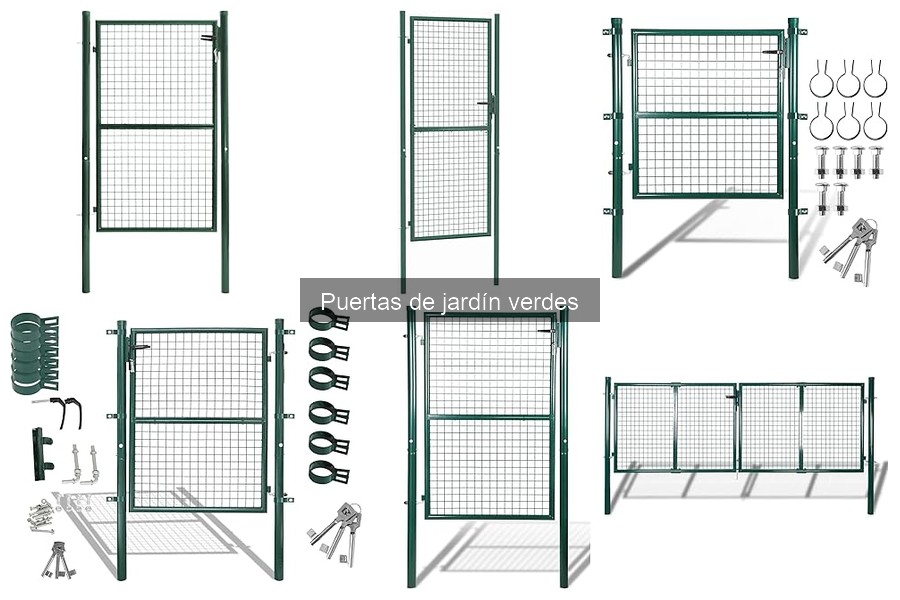 Alternativas a las puertas de jardín verdes: opciones y consejos