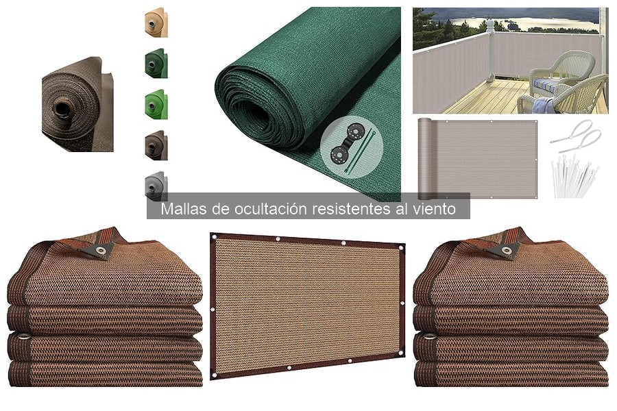 Alternativas a mallas de ocultación resistentes al viento
