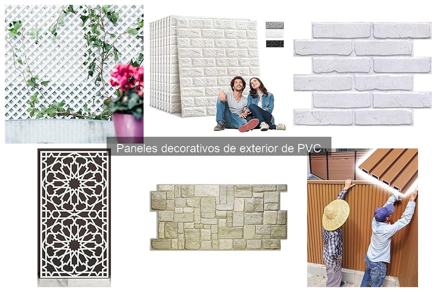 Alternativas a paneles decorativos de PVC para exteriores