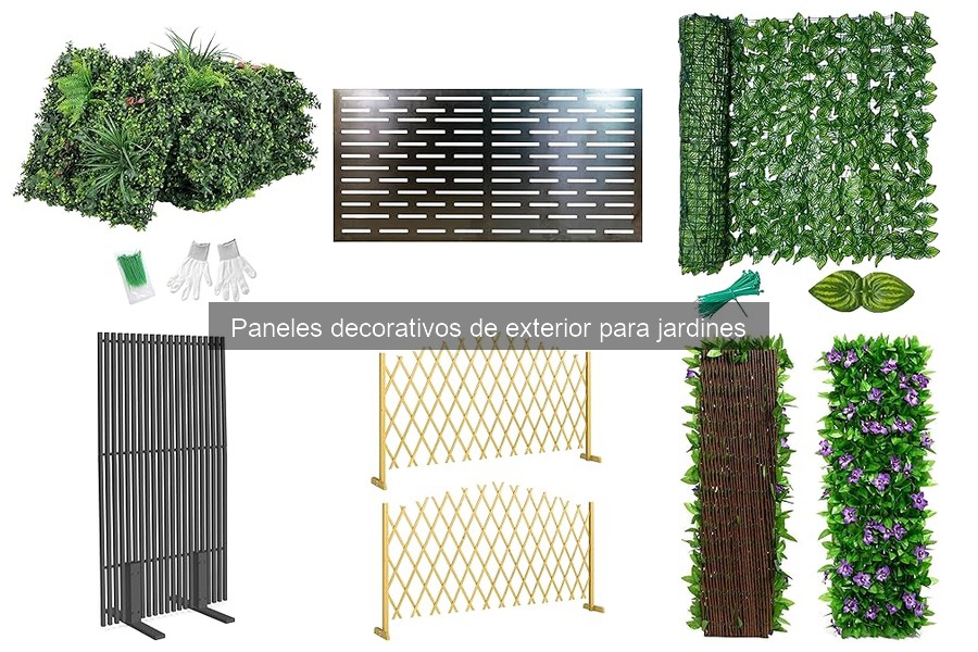 Alternativas a paneles decorativos en jardines