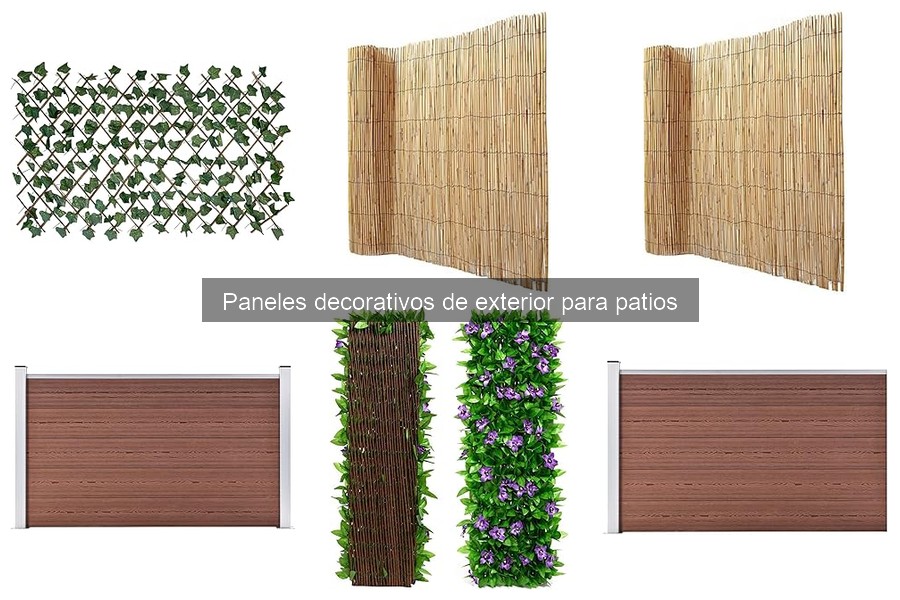 Alternativas a paneles decorativos para patios en exteriores
