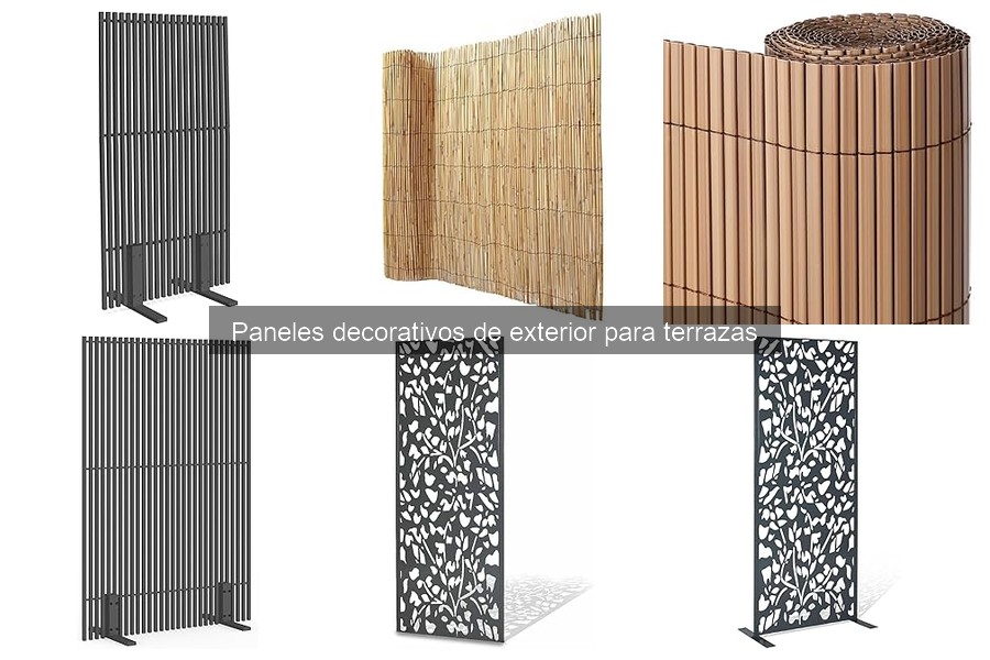 Alternativas a paneles decorativos para terrazas