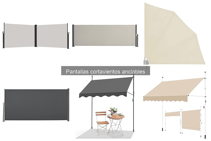 Alternativas a pantallas cortavientos anclables para exteriores