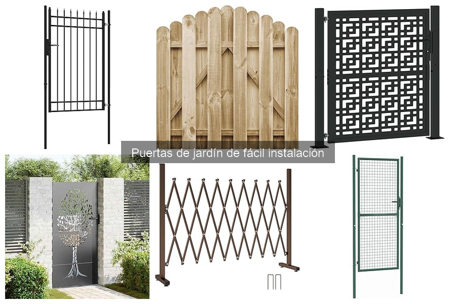 Alternativas a puertas de jardín de fácil instalación