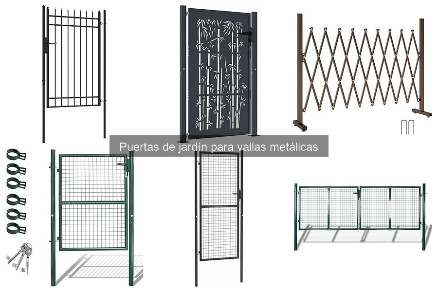 Alternativas a puertas de jardín metálicas: PVC y madera