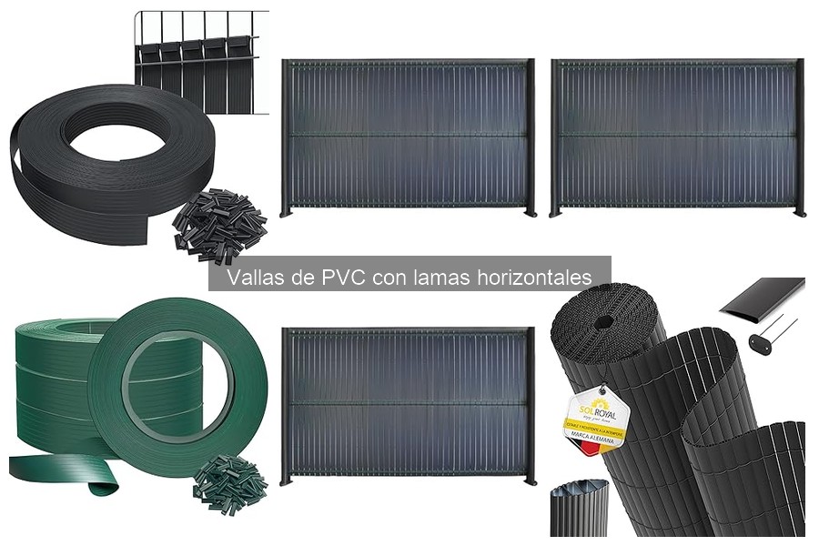 Alternativas a vallas de PVC con lamas horizontales