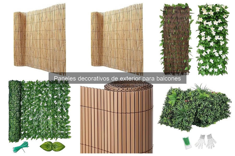 Alternativas creativas a paneles decorativos para balcones
