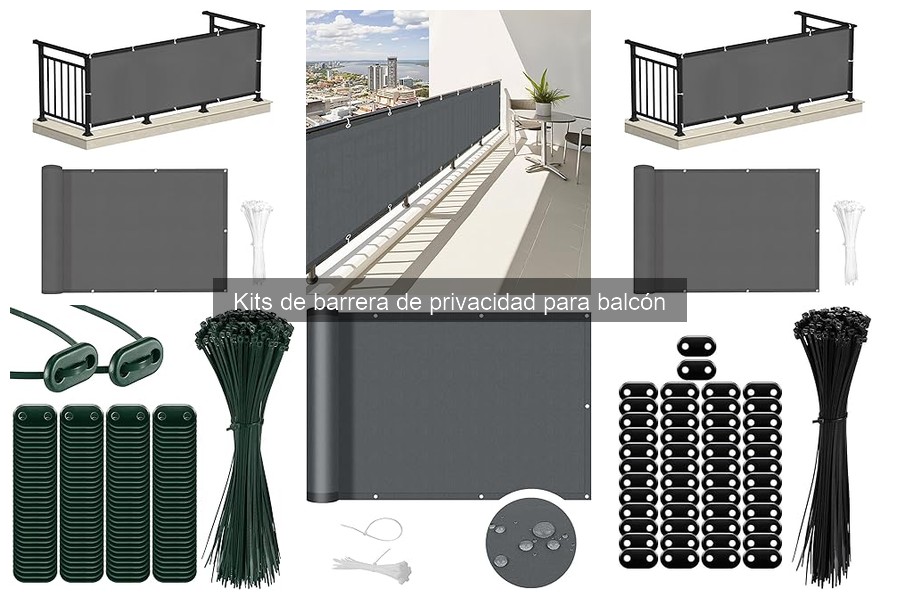 Alternativas efectivas a kits de barrera de privacidad para balcones