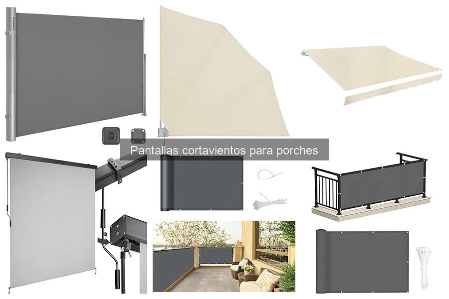 Características de las Pantallas Cortavientos para Porches