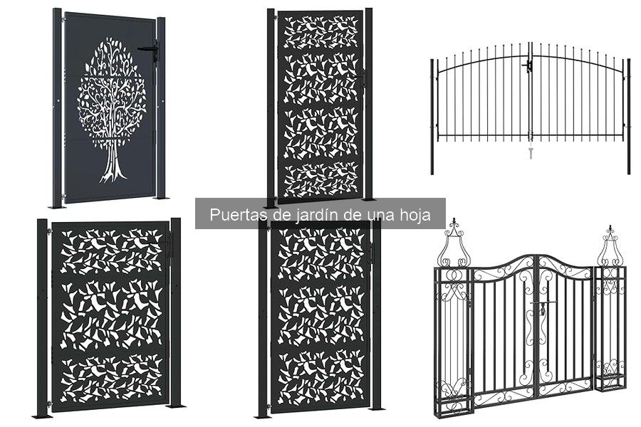 Características de las puertas de jardín de una hoja