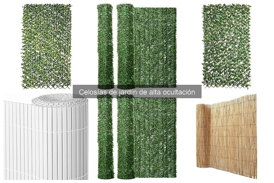 Celosías de jardín de alta ocultación: ¿Qué son y características?