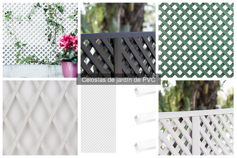 Celosías de jardín de PVC: Diseños y tendencias actuales