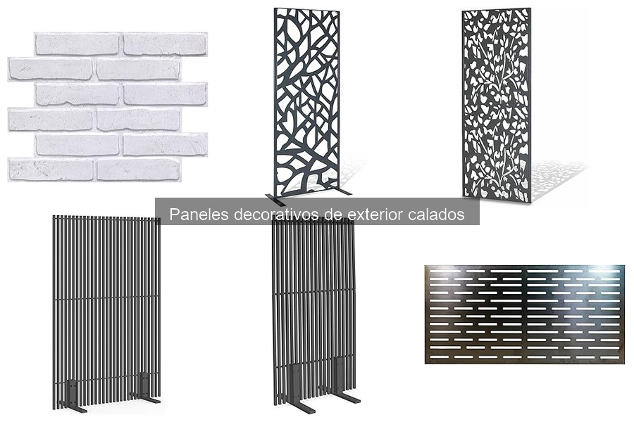 Combina paneles decorativos calados en tu jardín