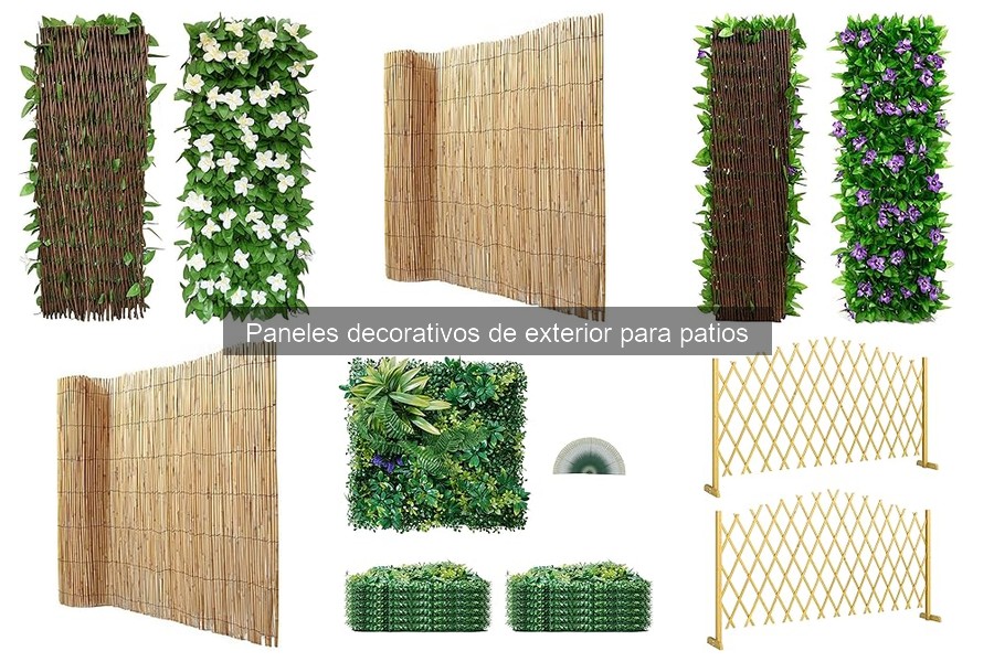 Cómo combinar paneles decorativos en tu patio