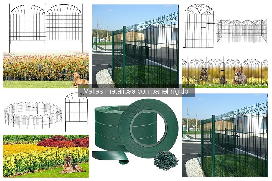 ** Cómo combinar vallas metálicas con elementos decorativos