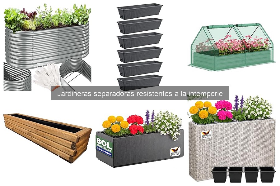 ** Cómo Decorar con Jardineras Separadoras Resistentes a la Intemperie