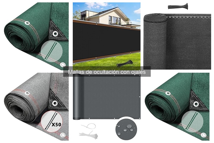 Cómo elegir el color ideal para mallas de ocultación con ojales