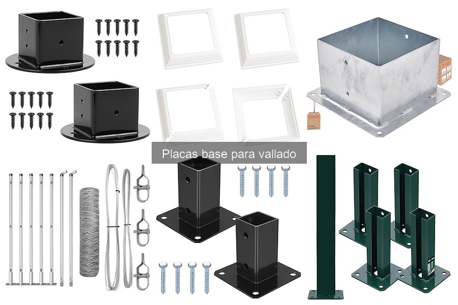 Cómo elegir el tamaño ideal de placas base para vallado