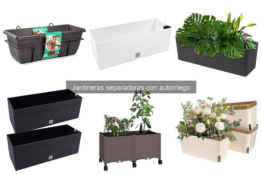 Cómo elegir la mejor jardinera separadora con autorriego