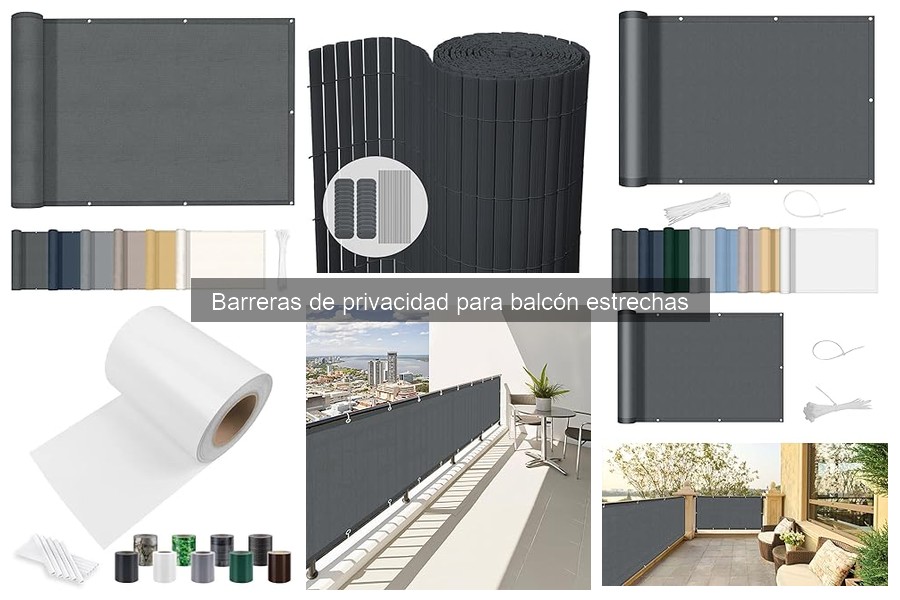 Cómo instalar barreras de privacidad para balcón estrechas