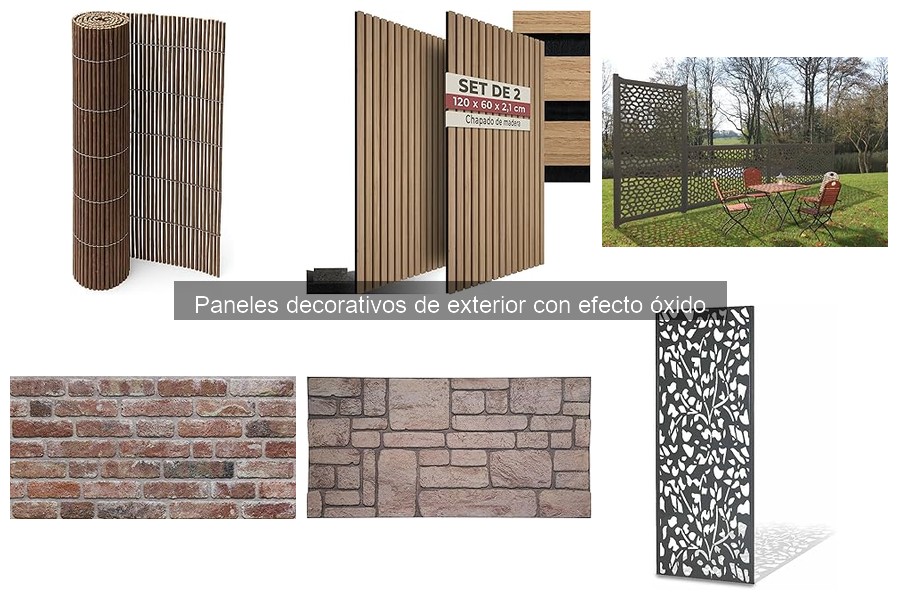 Cómo instalar paneles decorativos de exterior con efecto óxido
