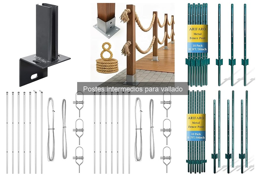 Cómo instalar postes intermedios para vallado de forma efectiva