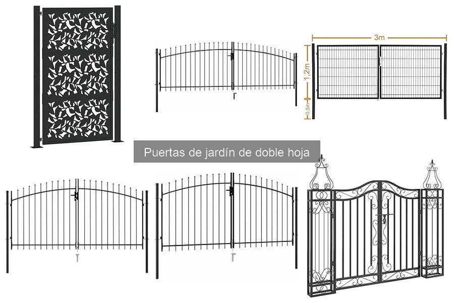 Cómo instalar puertas de jardín de doble hoja fácilmente