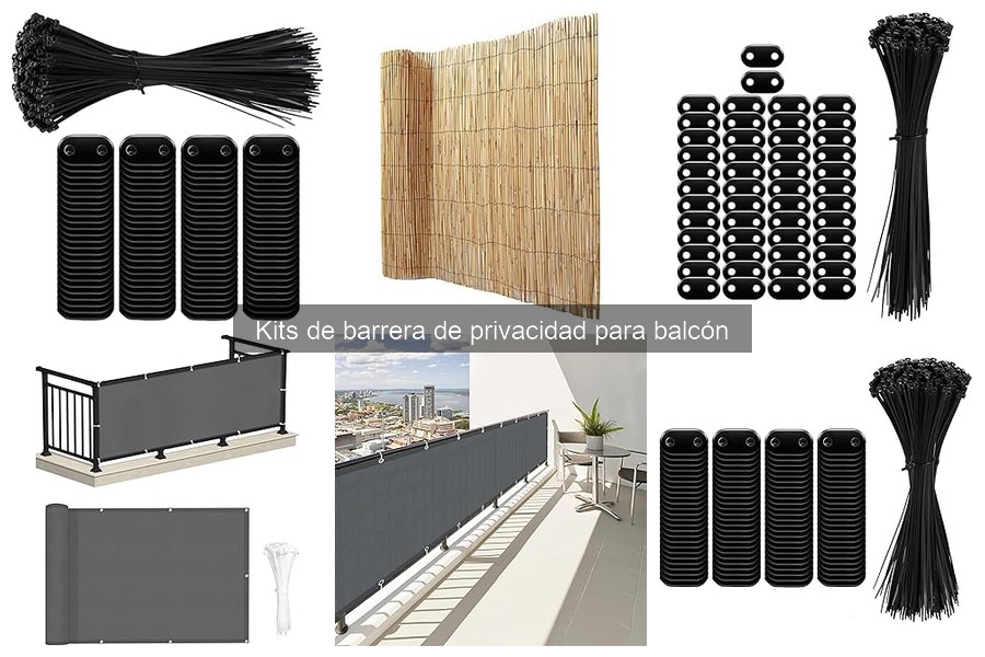 Cómo instalar un kit de barrera de privacidad en el balcón