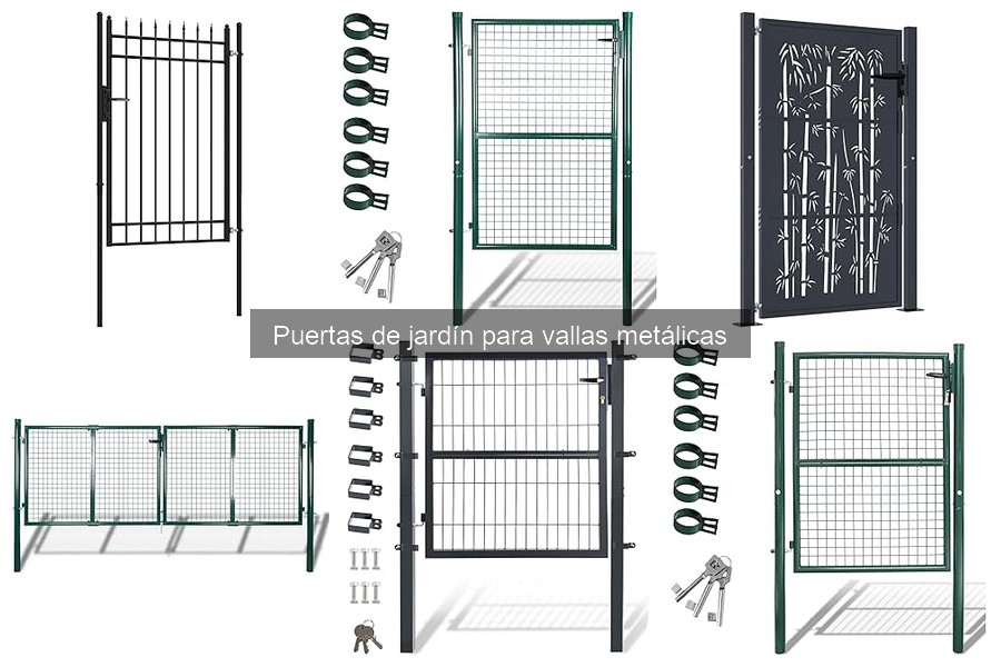 Cómo instalar una puerta de jardín para vallas metálicas