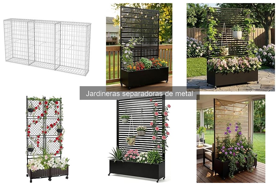 Cómo mantener jardineras separadoras de metal en buen estado