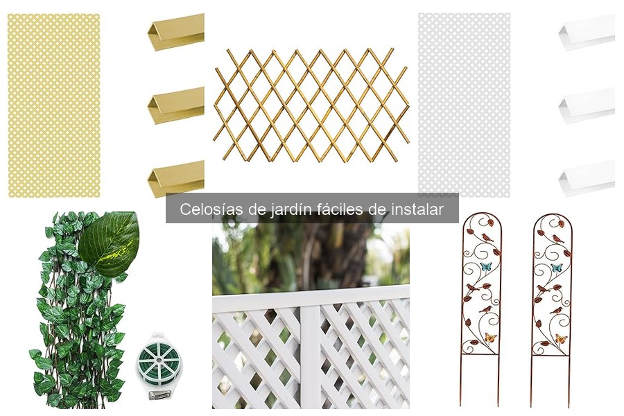 Comparativa: Celosías de Madera vs. Metal para Jardín