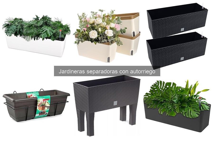 Comparativa de Jardineras Separadoras con Autorriego 2023