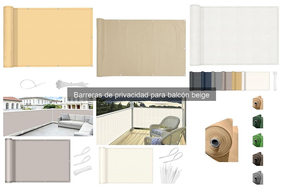 Comparativa de materiales para barreras de privacidad beige