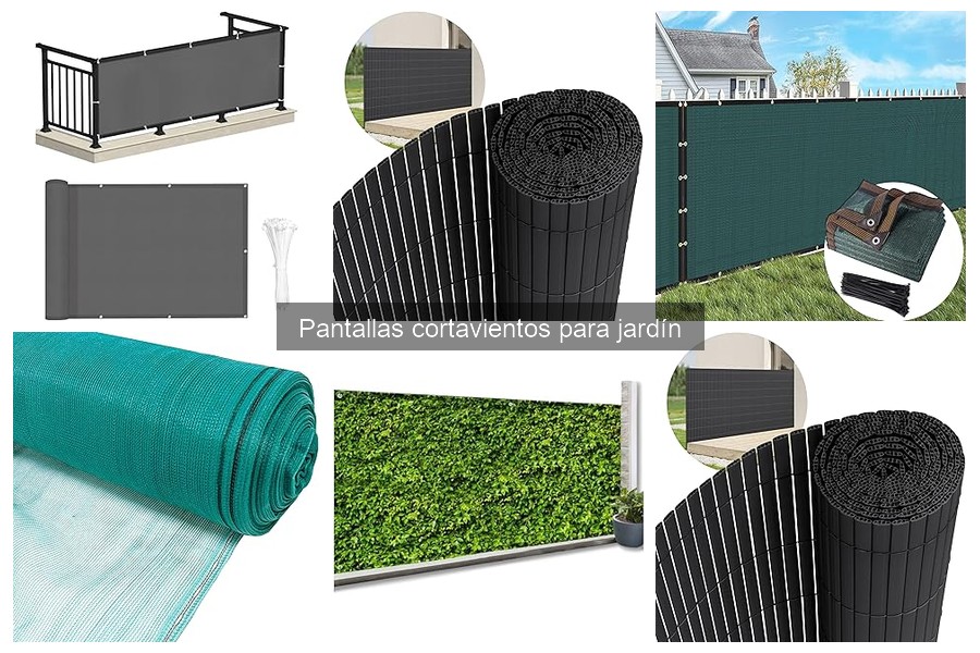 Comparativa de materiales para pantallas cortavientos de jardín