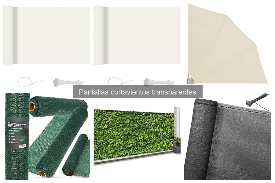 Comparativa de materiales para pantallas cortavientos transparentes