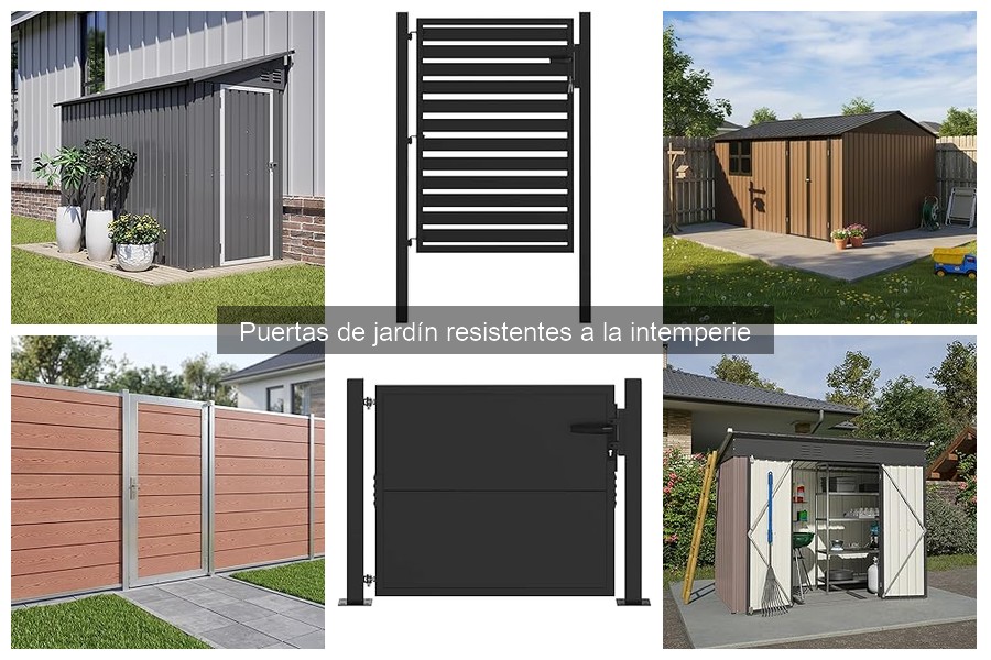 Comparativa de materiales para puertas de jardín resistentes